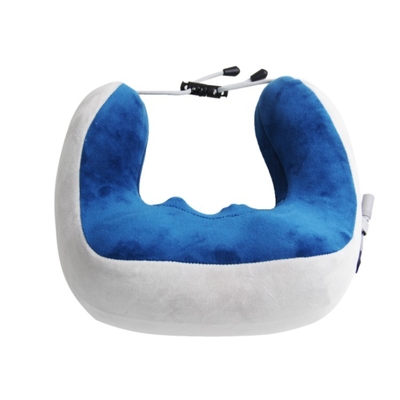 พรีเมียม U Shape Portable Trip Neck Pillow Multifunction ปรับความจําฟองนวดความร้อน