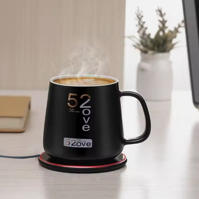 เครื่องทําความอบอุ่นถ้วย Usb หลายประการ เครื่องทําความอบอุ่นกระป๋อง Smart Travel พร้อมการชาร์จไร้สาย