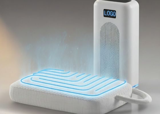 แผ่นรองที่นอนทำความร้อนและความเย็น ให้การจัดการอุณหภูมิแบบสองโซน และใยไผ่อ่อนนุ่มเพื่อการนอนหลับพักผ่อนที่สบาย