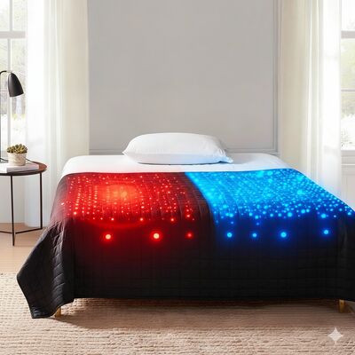 ผ้าห่มเย็น Sheerfond ผ้าห่มอัจฉริยะที่ไหลผ่านอุณหภูมิสําหรับผู้นอนร้อน