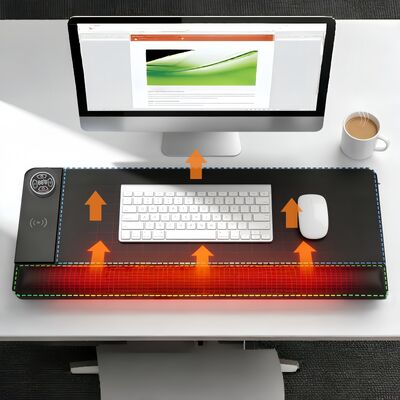 ปรับปรุงการป้องกันความร้อนเกิน แปดหมูที่ทําความร้อนด้วยการชาร์จไร้สายและที่พักแขนป้อม แปดหมูที่ทําความร้อนด้วยความรู้