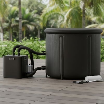 ห้องน้ําน้ําแข็ง ห้องน้ําน้ําเย็น ที่มีโครงสร้างแอคริลิกทนทาน ระบบเย็นพลังงาน และอินเตอร์เฟซสัมผัสที่ใช้ได้ง่าย สําหรับการกายภาพบําบัด