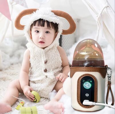 Sheerfond USB พกพา เครื่องทําความร้อนนม 5V2A ความดันต่ํา เครื่องทําความร้อนขวดเด็กที่ปลอดภัยด้วยวัสดุพอลิ / แป้ง / EVA สําหรับเด็กเล็ก