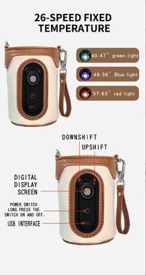 Sheerfond USB พกพา เครื่องทําความร้อนนม 5V2A ความดันต่ํา เครื่องทําความร้อนขวดเด็กที่ปลอดภัยด้วยวัสดุพอลิ / แป้ง / EVA สําหรับเด็กเล็ก