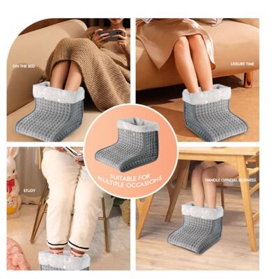 SHEERFOND พกพาฤดูหนาว USB แบตเตอรี่พลังงาน 220V สะดวกต่อสิ่งแวดล้อม โพลิเอสเตอร์ ปรับเทอร์โมสแตต