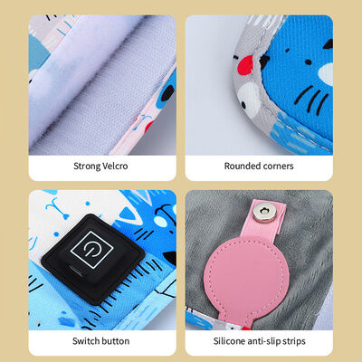Milk heating sleeve featuring cute little tiger pattern customizable size and USB charging with timer controlled heating modes