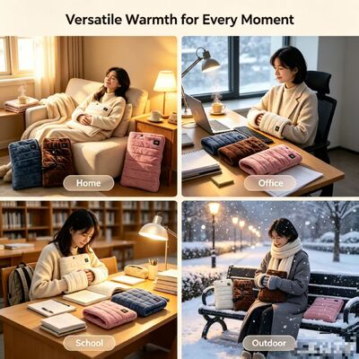 เครื่องทำความอุ่นมือแบบพกพาพร้อมแหล่งจ่ายไฟ USB พื้นผิวนุ่มลื่น ให้ความร้อนคงที่ ดีไซน์กะทัดรัด น้ำหนักเบา และระบบป้องกันความปลอดภัย