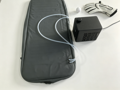 Soft structured golf heating pad compatible with golf cart seats offering temperature adjustment for enhanced player comfort