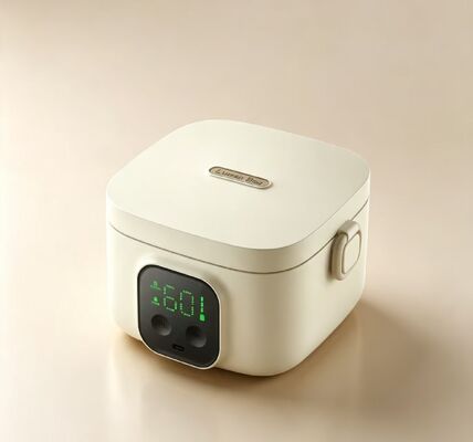 Home Electric Heating Lunch Box, Mini Portable Food Warmer, 304 Stainless SteelFast Heat, Space Saving for Household Family Dining