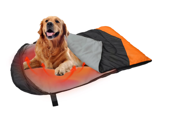 Custom OEM ODM Heated Dog Sleeping Bag 3-Level Adjustable Temperature, Private Label Hollow Cotton Pet Sleeping Bag 71*108cm, Custom Logo & Packaging for Camping Travel Home Outdoor, CE FCC Certified สินค้าที่ได้รับการรับรองจาก FCC