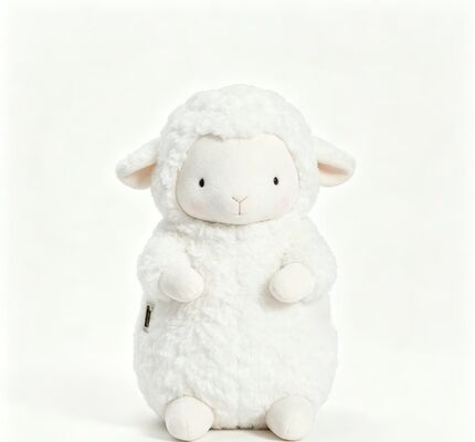 Warm Sheep Rechargeable Hand Warmer,3‑Level 40‑50‑60℃ Adjustable Temperature,6‑8H Long Lasting Portable Pocket Heater,Polyester Fiber Winter Heating Gift for Indoor Outdoor Use