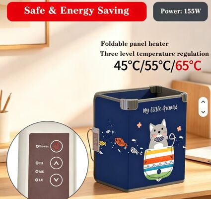 ขนาดที่กําหนดเอง ไฟฟ้าที่อบอุ่น กันลม แผ่นเท้าอุ่น 220V 165W, 3 ความเร็วปรับปรับกันน้ํา แผ่นทําความร้อนเท้าสําหรับทําความอบอุ่นภายใน