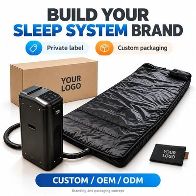 Water Cooled and Heated Sleeping Bag, Dual Mode Water Cooling and Heating Sleep System with Control Unit and Corrugated Hose, Custom Design Color Logo and Packaging, OEM ODM