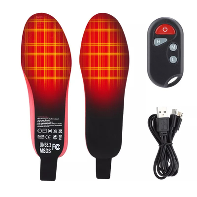 ODM รีโมทคอนโทรล Heated Insoles, OEM ไฟฟ้ากันน้ำ Heated Insoles