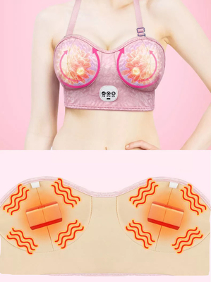 ยูเอสบี Electric Breast Massage Bra , ODM Electric Heated Bra วัสดุหนัง PU