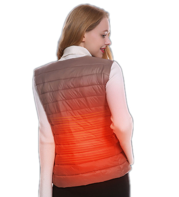 Warming Elctric Heated Down Vest Usb การชาร์จ Far Infrared Unisex