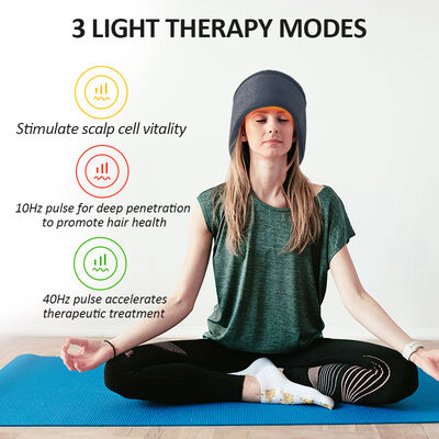 660nm Cap การเติบโตของผม LED การรักษาแสงแดง และ 270 LED แสงแดง และ Cap การรักษาด้วยเลเซอร์